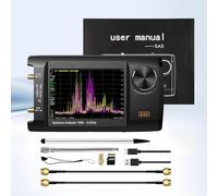 SA5 Handheld Spectrum Analyzer 4-inch IPS LCD, 100k-5.3GHz Frequency Harmonic & Signal Generator, 5000mAh Battery, USB-C Charging, SD Card Slot, for RF Testing 0.1-800MHz with LNA Option