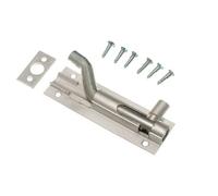 SAA Brushed Aluminium Door Sliding Bolt SWAN Neck 100MM 4 INCH