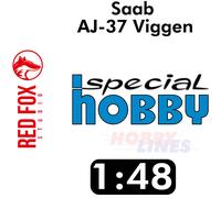 Saab AJ-37 Viggen Updated full interior 1:48 Special Hobby Red Fox Studio 48090