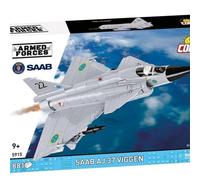COBI-5915 SAAB AJ37 Viggen Fighter Jet Aeroplane Building Brick Model 881pcs