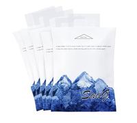 SaaG Soak & Freeze Dry Ice Packs for Cool Box - Pack of 5 for Lunch Box Travel Cool Box Camping - Suitable for Cooler bags Lunch Boxes - Keeps Food Fresh & Cool (12x10 cm)