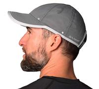 SAAKA Lightweight Sport Hat for Men. Fast Drying, Stays Cools. Best for Running, Tennis, Golf & Working Out. - Grey - One Size