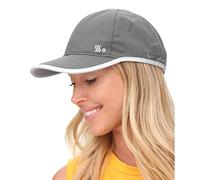 SAAKA Performance Sports Hat. Lightweight, Quick Drying. Running, Tennis & Golf Cap for Women (Graphite, Small)