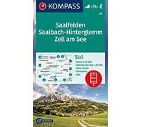 Saalfelden / Saalbach-Hinterglemm / Zell am See (30): Wandelkaart Schaal 1 : 50.000 (Kompass Wanderkarten)