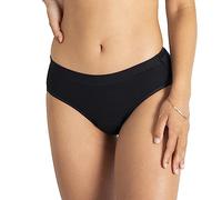 saalt Comfort Brief - Womens Period Underwear - Mid-Rise Leakproof Underwear with Full Coverage - Made from Soft TENCEL Modal - Reusable & Washable - Replaces 3 Pads or 4 Tampons - size M, Black