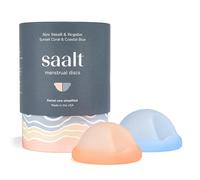 Saalt Menstrual Disc Duo - Reusable Period Disc for 12-Hour Protection - BPA & Latex Free - Easy Removal - Soft, Flexible, and Comfortable