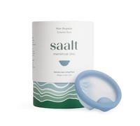 Saalt Menstrual Disc - Reusable Period Disc for 12-Hour Protection - BPA & Latex Free - Easy Removal - Soft, Flexible, and Comfortable - Size Regular, Blue