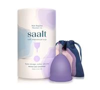 Saalt Soft Menstrual Cup - Best Sensitive Reusable Period Cup - Wear for 12 Hours - Tampon and Pad Alternative (Regular (Pack of 1), Mountain Iris)