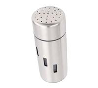 SAalteasoning Bottle, Stainless Steel Dredge Shaker, Shaker Seasoning Jar, Condiment Canister with Hole and Lid, for Salt, Cinnamon Coffee (Small Holes)