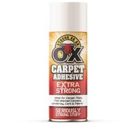 SAAO Carpet Adhesive Spray 500ml - Heavy Duty Extra Strong Glue for Foam & Felt-Backed Carpets, Carpet Tiles, Cork, Underlay, Fabric, Card & Crafts - Professional Flooring Adhesive - 3038