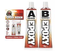 SAAO Epoxy Resin Twin Pack Adhesive | High Strength 2-Part Multi-Purpose Glue | Fast Minutes-Set Cure | Bonds Metal Wood Ceramics Glass & Plastics | Manual Mix Technical Repair Resin - 2950