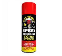 SAAO Heavy Duty Extra Strong as an OX Spray Adhesive Glue for Foam Carpet Vinyl Cardboard foil Card Paper Leather Craft Fabric & Man More - 500ml (6)