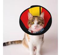 Saarland Flags Soft Dog Cone Collar, Depets Adjustable Recovery Pet Cone E-Collar for Cats Kittens Rabbits, Comfy Elizabethan Collar