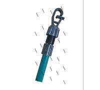 SaatSaa 2.2m Washing line prop, clothes pole extendable telescopic Pole, Indoor, Outdoor, Garden, Laundry Support pole, Telescopic Washing line Support Strong Galvanised, Green, Twist and Lock system