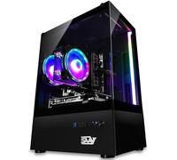 SAAV X1 Prebuilt Gaming PC Desktop with Intel i5 3.4GHz, 16GB RAM, GEFORCE GTX 750 GDDR5 GPU, 512GB NVME, WiFi 6, Bluetooth, Win 10, Mouse Keyboard, PC Gaming Computer Desktop, 1-Year Warranty