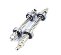 Saaygdfg 1PC Solid MTB Axle Hub 6000RS 6200RS Bearings Front Rear Shaft Set(Rear 6000 bearing)