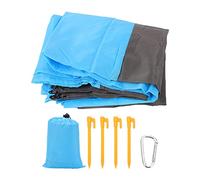 SAAZKPNCZ Beach Mats Proof, Portable Picnic Mat for oor Cam, to Fold weight Beach et with Ground Nails and, Gray and Blue Color hing for Family Picnics