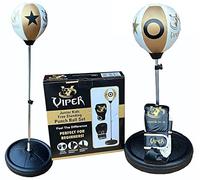 SAB MCR Junior Freestanding Punch Bag Set with Speed Ball & Gloves, Adjustable Height 70-110cm, Youth Training for Reflex, Coordination & Fitness White Gold