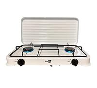 SAB MCR LTD Starlux Portable Double Gas Stove Burner Outdoor Camping Cooker LPG 4kW Cover