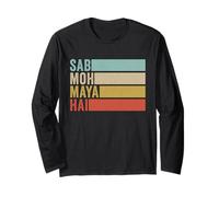 Sab MOH Maya Hai Hindi Meditation Hindi Long Sleeve T-Shirt