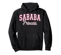 Sababa Princess Hebrew Slang Cool Varsity Letters Pullover Hoodie