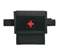 SABADO 2-in-1 Micro Med Kit Medical Pouch Tactical Mini First Aid Pouch Empty Small IFAK Pouch Compact Medical Pouch EDC Bag with Tourniquet Holder |MOLLE Belt IFAK Micro Trauma Kit Pouch (Black)