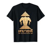 SabaiDee Lao Erawan Three Head Elephant T-Shirt
