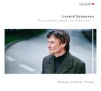 SABANEEV/MICHAEL SCHAFER: COMPLETE WORKS FOR PIANO 1 - CD