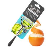 Sabatier Premium Y Shaped Vegetable Peeler - Great Kitchen Gadget, with Sturdy Zinc Aluminum Construction with Silver and Chrome Colour, Glides Easily Over Apple, Carrot Or Potato
