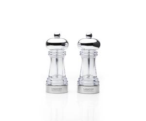 Sabatier Professional Chartres 15cm Chrome Salt & Pepper Mill Set