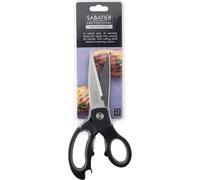 Sabatier Professional Heavy Duty Kitchen Scissors - Ultra-Sharp Stainless Steel Shears with Soft Grip Handles and Bottle & Jar Opener - Multi-Functional Tool for Cutting Meat, Herbs, Vegetable