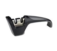 Sabatier Professional Knife Sharpener - Heavy Duty 2 Stage Manual Knife Sharpener. Ceramic for Honing & Tungsten Carbide for Re-Edging. Easy to Use, Ideal for Stainless Steel & Ceramic Knives