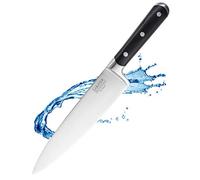 Sabatier Professional Large Cooks/Chefs Kitchen Knife - 8in/20cm Full Tang Taper Ground Stainless Steel Blade, Matching Triple Rivet Handle. Sharp for Longer, Lifetime Performance 25yr Guarantee