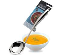 Sabatier Professional Large Metal Ladle - Mirror Polished Stainless Steel. Strong Kitchen Cooking Utensil Tool. Perfect for Serving Soups, Sauces and Stews. 25 Year Guarantee, Dishwasher Safe