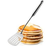 Sabatier Professional Large Metal Slotted Turner - Satin Polished Stainless Steel. Strong Kitchen Cooking Utensil Tool. Flip and Serve Burgers, Eggs & Pancakes. 25 Year Guarantee, Dishwasher Safe