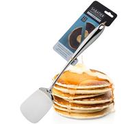 Sabatier Professional Large Metal Spatula - Mirror Polished Stainless Steel Burger Flipper/Turner. Flat Edge Blade for Cutting & Scraping. Strong Construction. 25 Year Guarantee, Dishwasher Safe