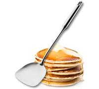 Sabatier Professional Large Metal Spatula - Satin Polished Stainless Steel Oriental Flipper/Turner. Perfect for Stir Frys in Non-Scratch Woks. Strong Construction. 25 Year Guarantee, Dishwasher Safe