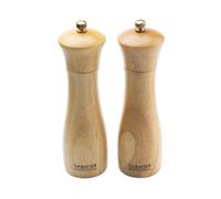 Sabatier Professional Lyon 17.5cm Rubberwood Salt and Pepper Mill Set