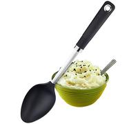 Sabatier Professional Nylon Serving Spoon - Anti-Scratch for Non-Stick Pans. Dishwasher Safe. Stainless Steel Core and Soft Grip Handle. Ideal Cooking Utensil. 25 Year Guarantee.