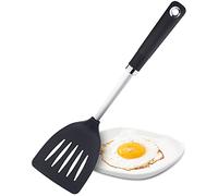 Sabatier Professional Nylon Slotted Turner - Non-Scratch Spatula for Non-Stick Pans. Stainless Steel Construction & Soft Grip Handle. Burger Flipper, Fried Egg Turner. 25 Year Guarantee.