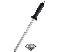 Sabatier Professional Round Diamond Coated Sharpening Honing Steel - Easy Grip Handle, Lightweight. Keeping Kitchen & Commercial Knives Conditioned. Sharper, Longer. by Taylors Eye Witness