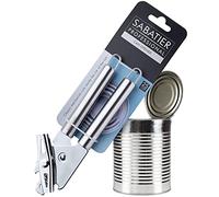 Sabatier Professional Stainless Steel Can Opener - Comfortable Turning Mechanism. Cuts Inside Rim of Tin. Strong Handles. Dishwasher Safe. Guaranteed for 25 Years.