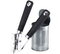 Sabatier Professional Stainless Steel Tin Can Opener - Easy, Comfortable Turning Mechanism. Cuts Inside Rim of Tin. Soft Grip Handles. Dishwasher Safe. 25 Year Guarantee.