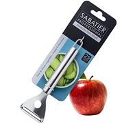 Sabatier Professional Stainless Steel Vegetable Peeler - Glides Effortlessly. for Potatoes & Apples. Peels Carrots, Courgette & Cucumber into Ribbons. Shaves Cheese & Chocolate. 25 Year Guarantee.