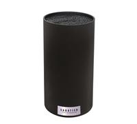 SABATIER TROMPETTE - Round empty block with black spaghetti rods - Plastic - H 22 x D 11 cm - Black