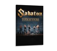 Sabaton The Tour to End All Tours Posters Rapper Music Signed Limited Posters Album Cover Prints Posters Canvas Wall Art Room Aesthetic Posters Music Classroom Bedroom Wall Decor Art 12x18inch(30x45c