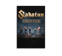 Sabaton The Tour to End All Tours Posters Rapper Music Signed Limited Posters Album Cover Prints Posters Canvas Wall Art Room Aesthetic Posters Music Classroom Bedroom Wall Decor Art 12x18inch(30x45c
