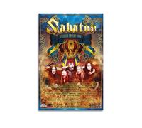 Sabaton to Australia with Nightwish Print Album Cover Signed Limited Poster,Music Cover Posters,Pop Hip Hop Rap Singer Star Music Poster Aesthetic Canvas Wall Art for Girl And Boy Teens Dorm Decor 12x
