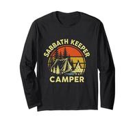 Sabbath Keeper Camper Camping Sabbath Seventh Day Adventist Long Sleeve T-Shirt