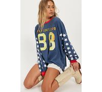 Sabbi You Cute Long Sleeve Tee at Free People in Blue, Size: XL - female